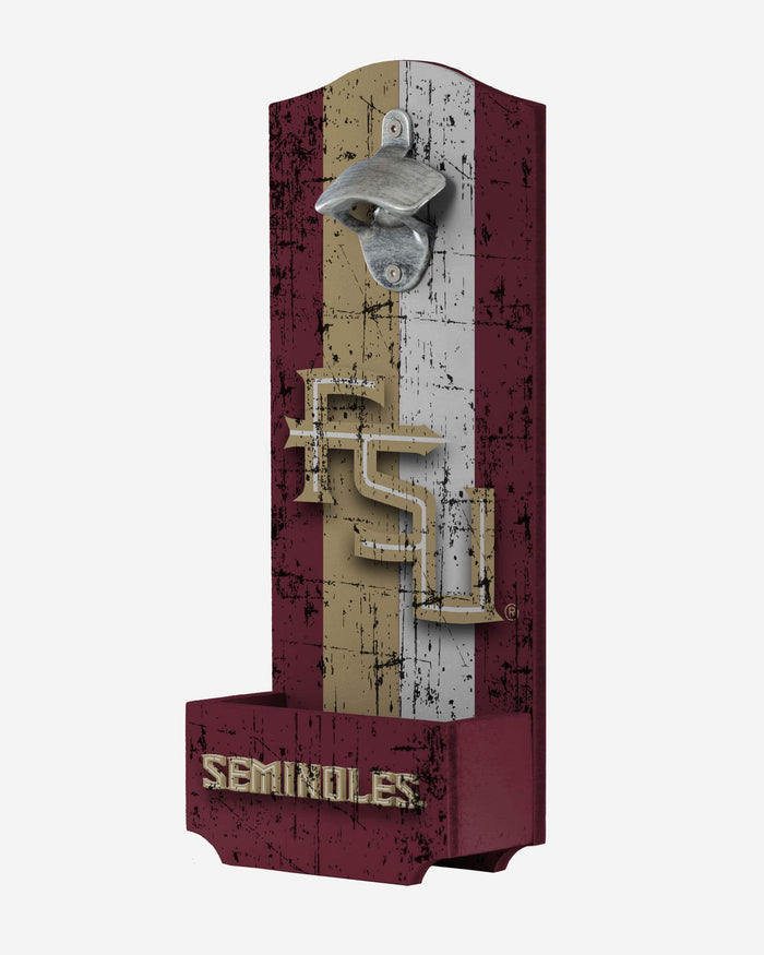 Florida State Seminoles Wooden Bottle Cap Opener Sign FOCO - FOCO.com