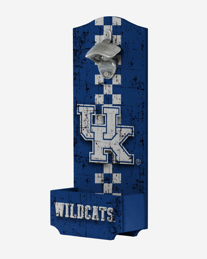 Kentucky Wildcats Wooden Bottle Cap Opener Sign FOCO - FOCO.com