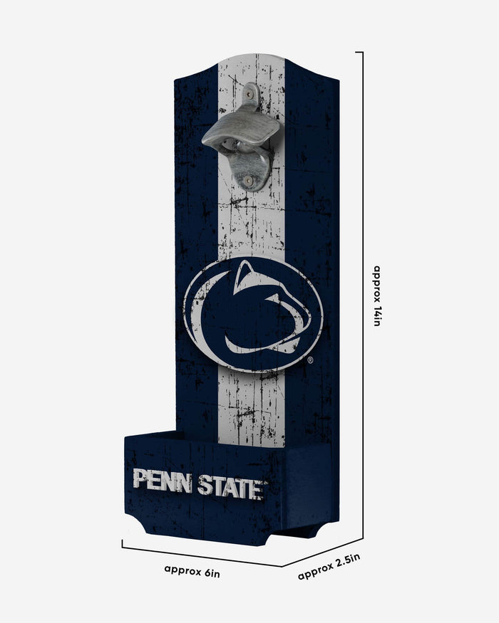 Penn State Nittany Lions Wooden Bottle Cap Opener Sign FOCO - FOCO.com