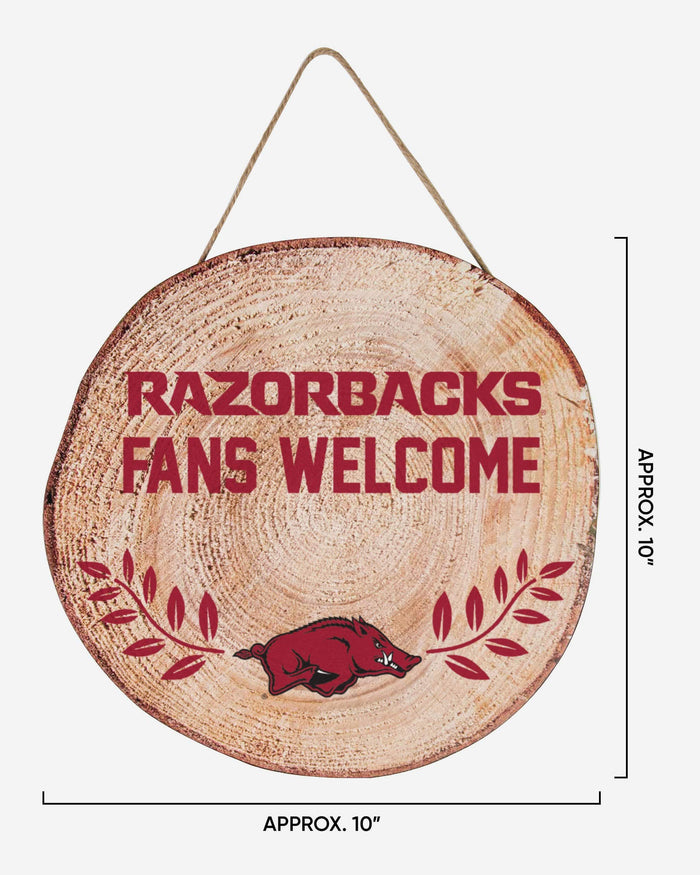 Arkansas Razorbacks Wood Stump Sign FOCO - FOCO.com