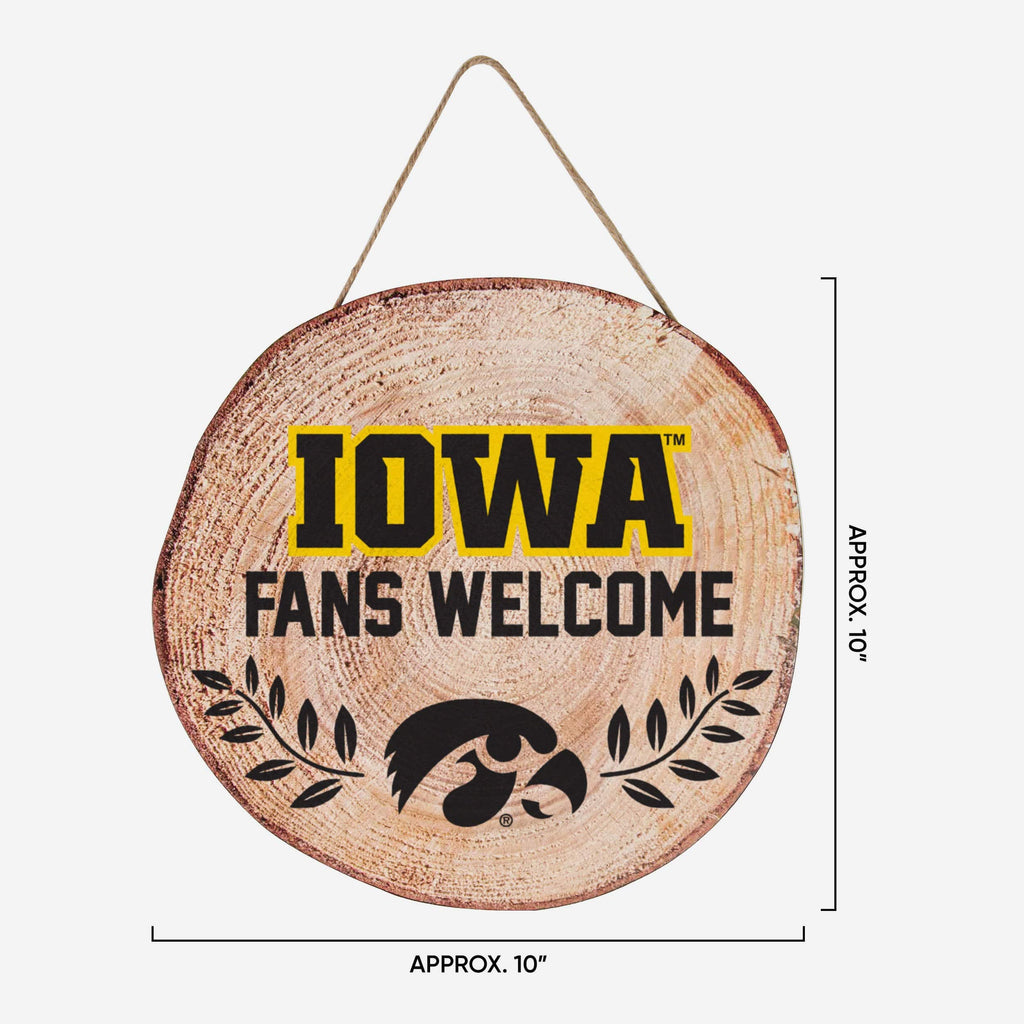 Iowa Hawkeyes Wood Stump Sign FOCO