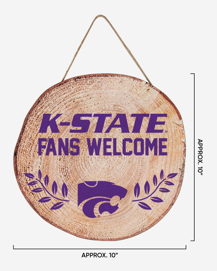 Kansas State Wildcats Wood Stump Sign FOCO - FOCO.com