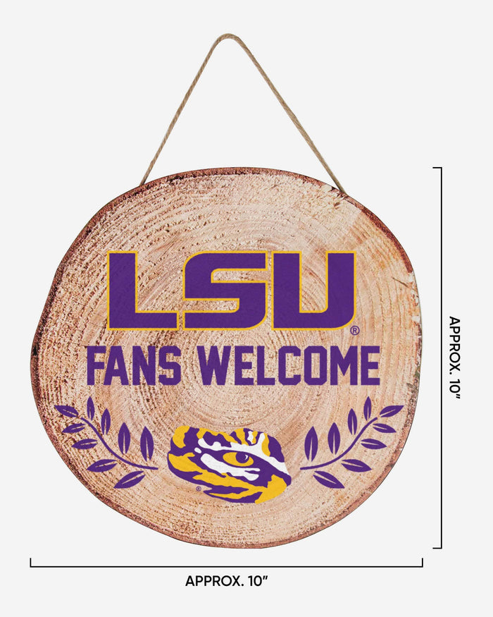 LSU Tigers Wood Stump Sign FOCO - FOCO.com