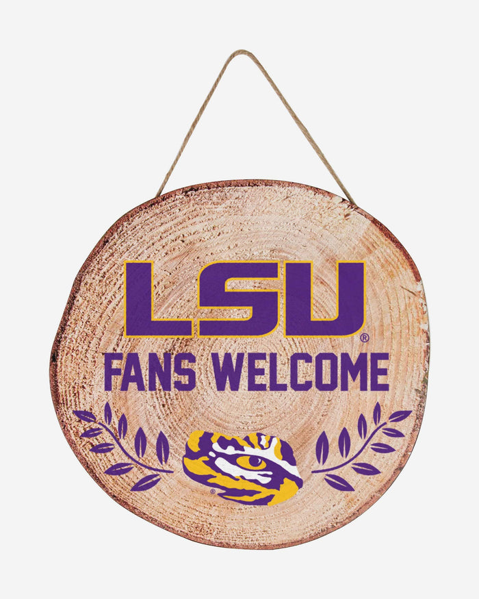 LSU Tigers Wood Stump Sign FOCO - FOCO.com