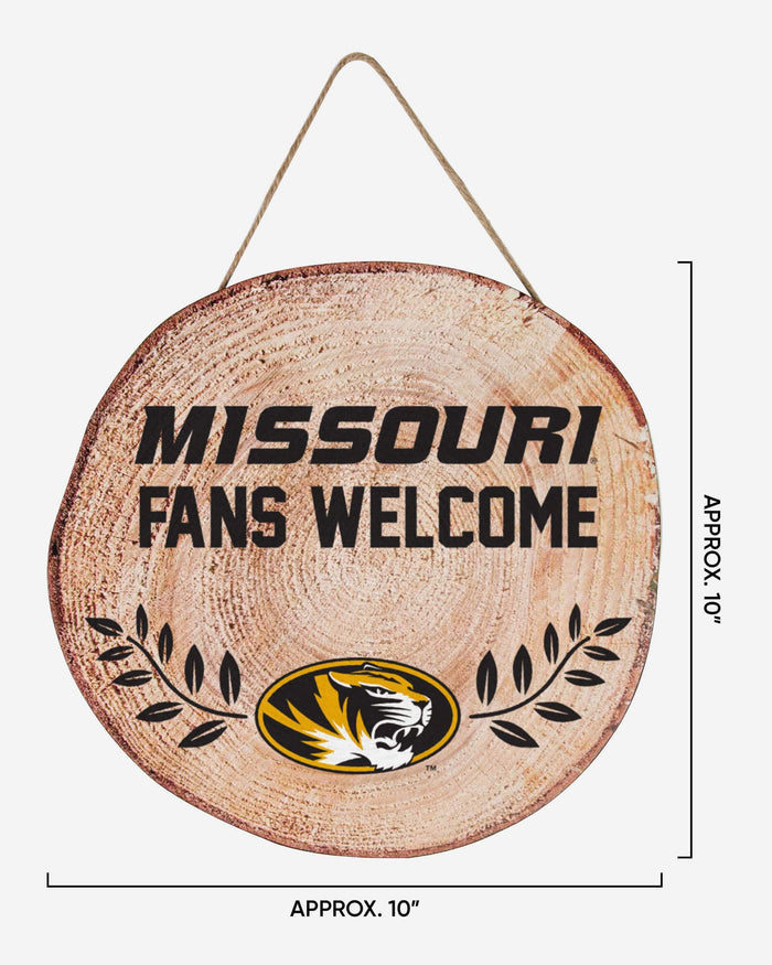 Missouri Tigers Wood Stump Sign FOCO - FOCO.com