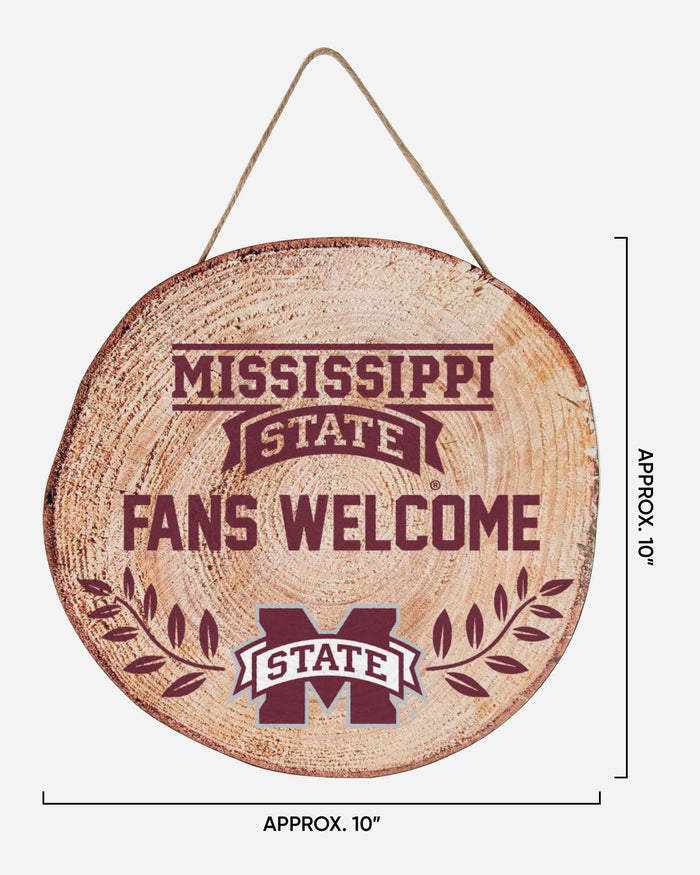 Mississippi State Bulldogs Wood Stump Sign FOCO - FOCO.com