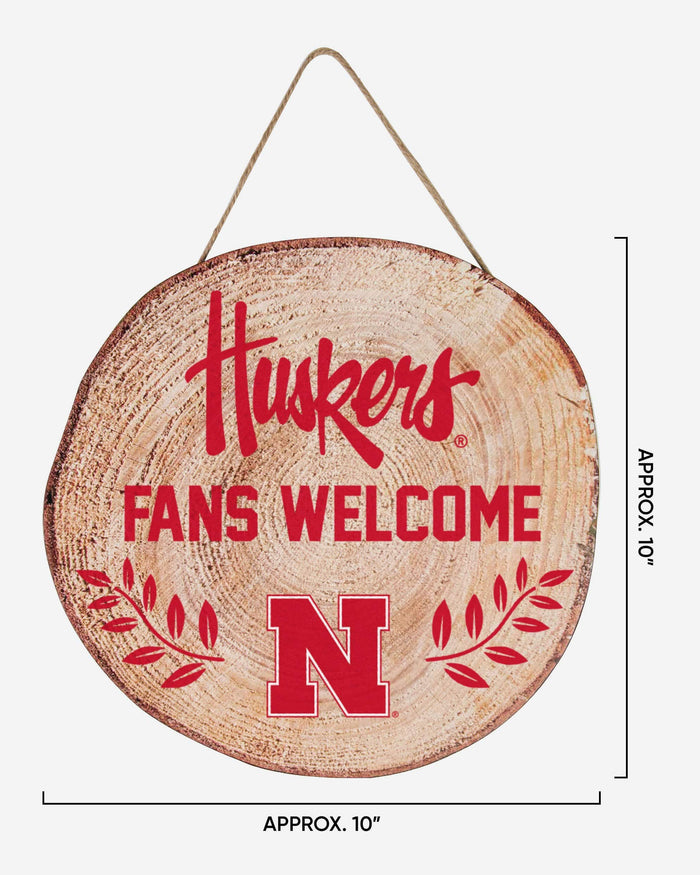 Nebraska Cornhuskers Wood Stump Sign FOCO - FOCO.com