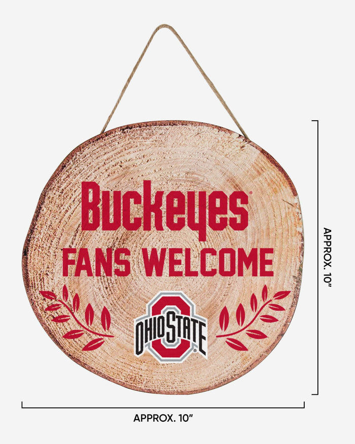 Ohio State Buckeyes Wood Stump Sign FOCO - FOCO.com