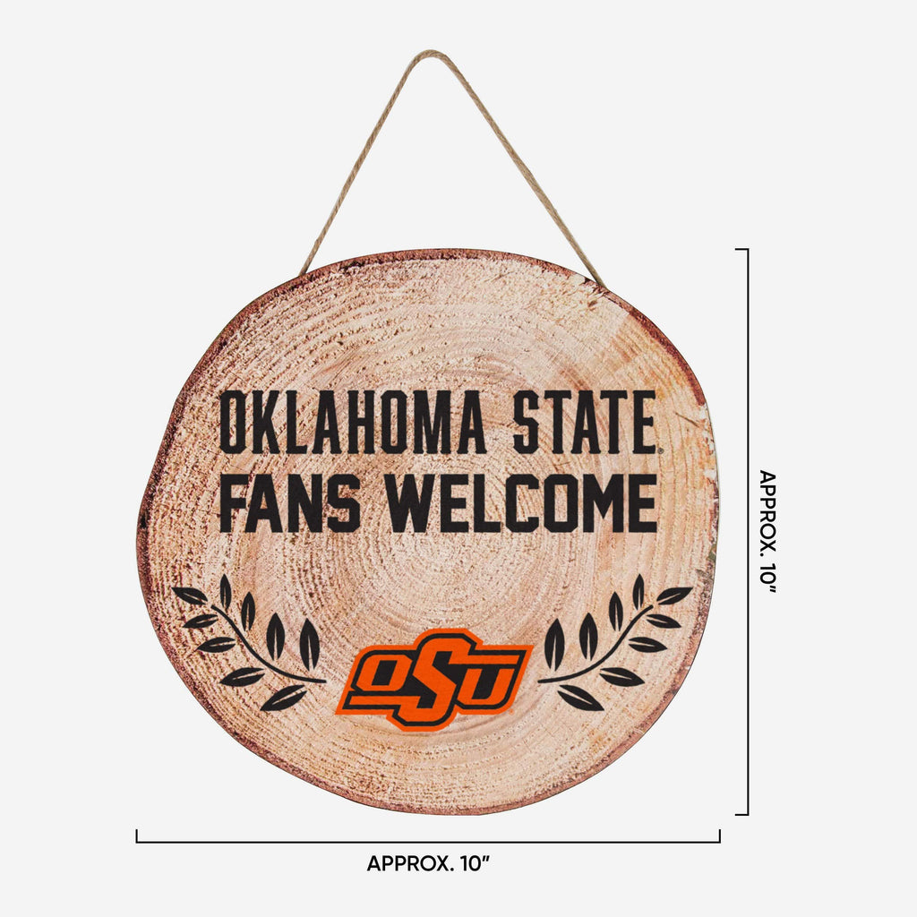 Oklahoma State Cowboys Wood Stump Sign FOCO