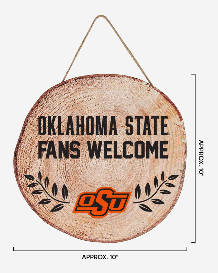 Oklahoma State Cowboys Wood Stump Sign FOCO - FOCO.com