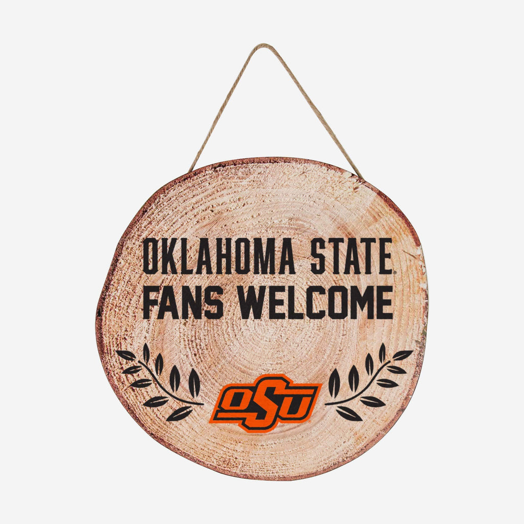 Oklahoma State Cowboys Wood Stump Sign FOCO - FOCO.com