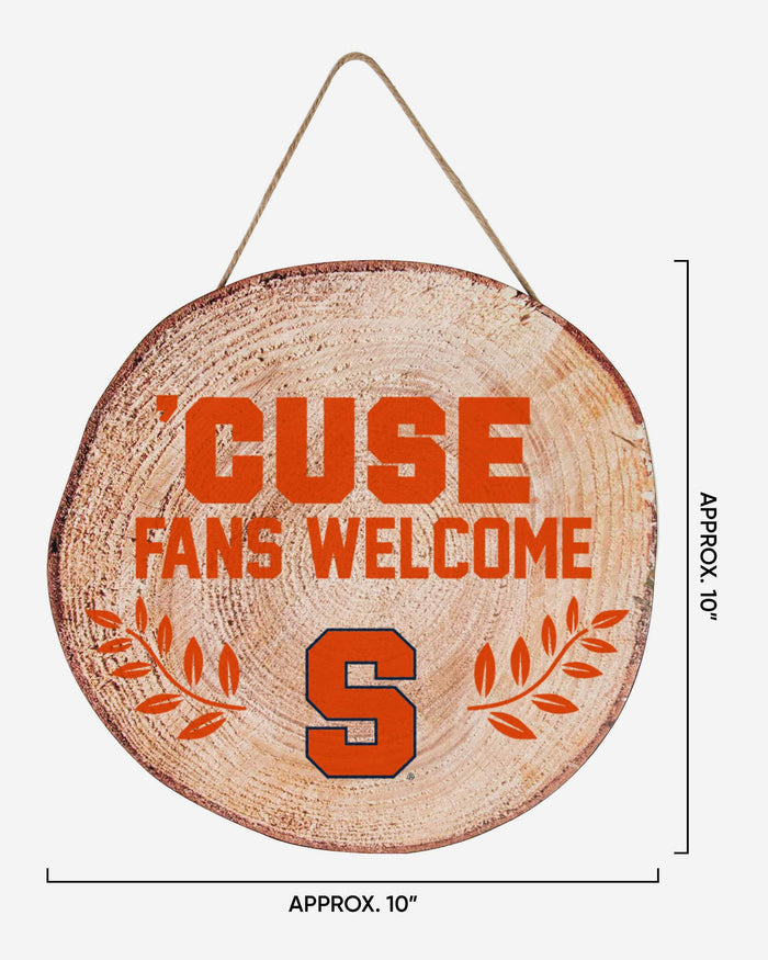 Syracuse Orange Wood Stump Sign FOCO - FOCO.com