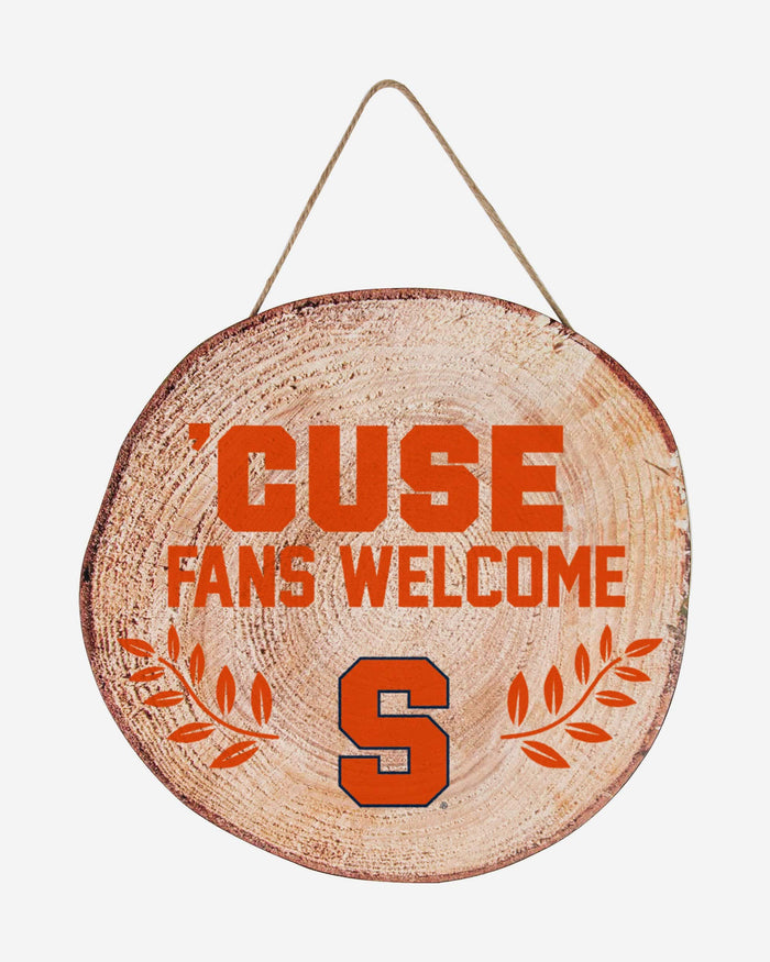 Syracuse Orange Wood Stump Sign FOCO - FOCO.com