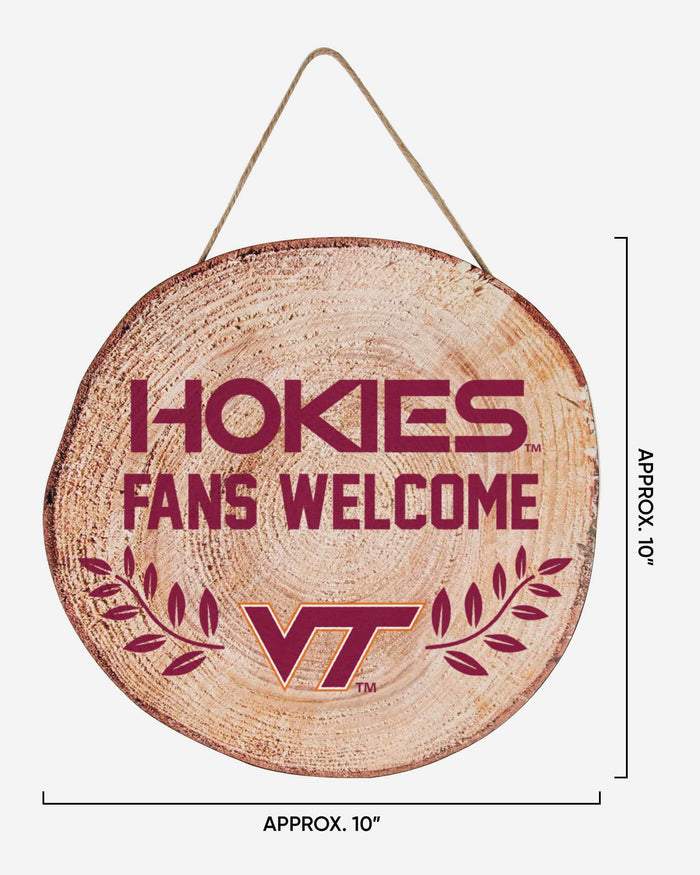 Virginia Tech Hokies Wood Stump Sign FOCO - FOCO.com