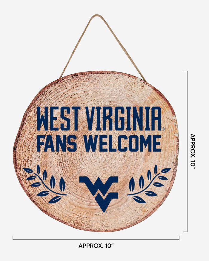 West Virginia Mountaineers Wood Stump Sign FOCO - FOCO.com