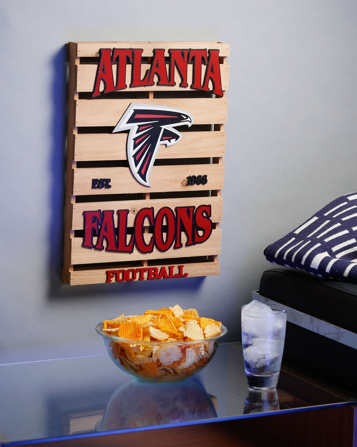 Atlanta Falcons Wood Pallet Sign FOCO - FOCO.com