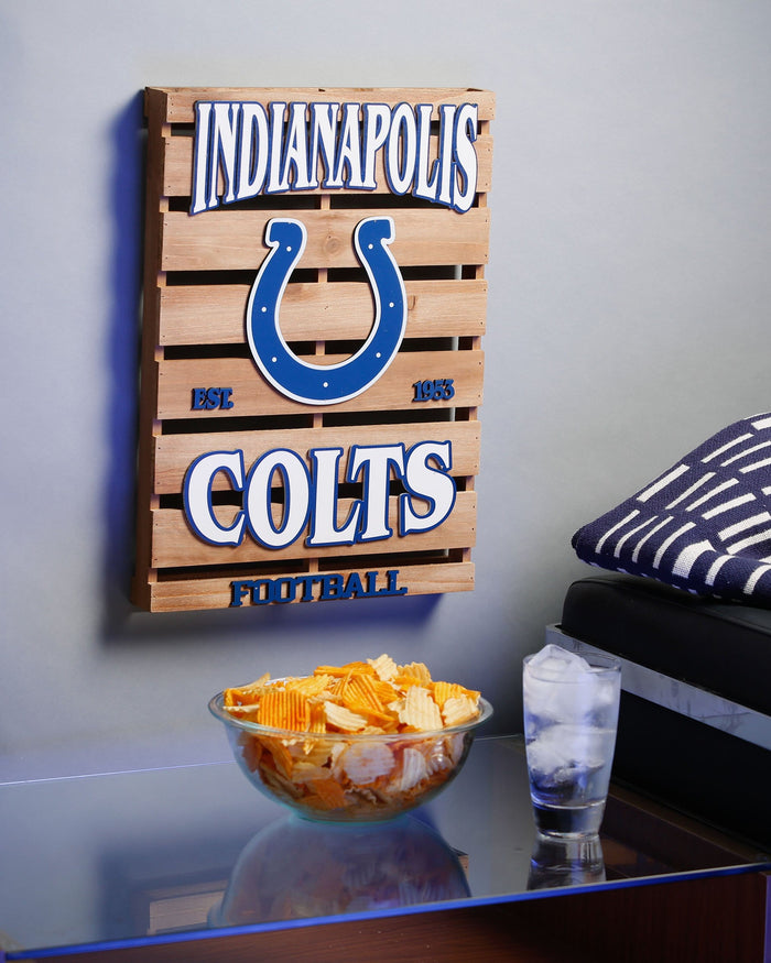 Indianapolis Colts Wood Pallet Sign FOCO - FOCO.com