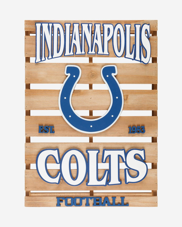 Indianapolis Colts Wood Pallet Sign FOCO - FOCO.com