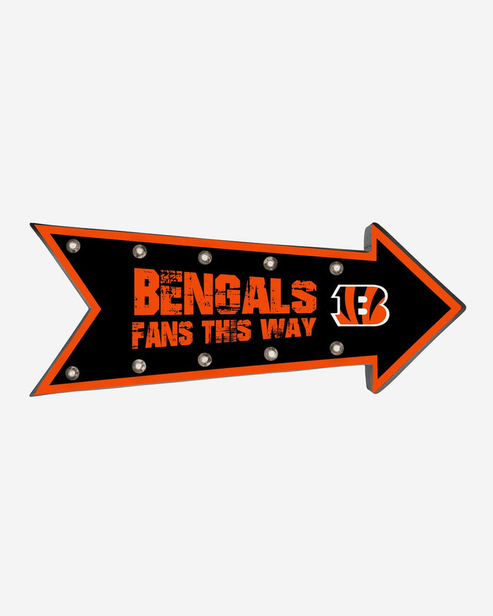 Cincinnati Bengals Arrow Marquee Sign FOCO - FOCO.com