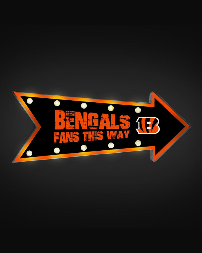 Cincinnati Bengals Arrow Marquee Sign FOCO - FOCO.com