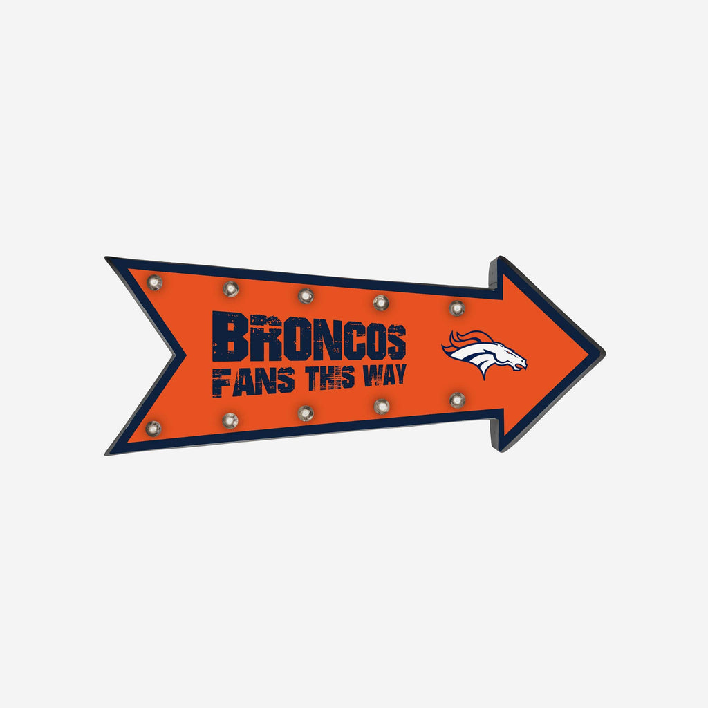 Denver Broncos Arrow Marquee Sign FOCO - FOCO.com