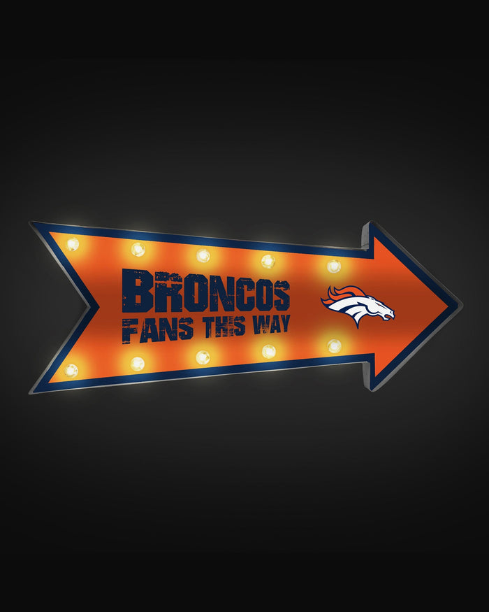 Denver Broncos Arrow Marquee Sign FOCO - FOCO.com