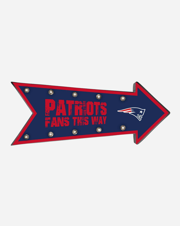 New England Patriots Arrow Marquee Sign FOCO - FOCO.com