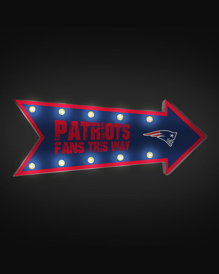 New England Patriots Arrow Marquee Sign FOCO - FOCO.com