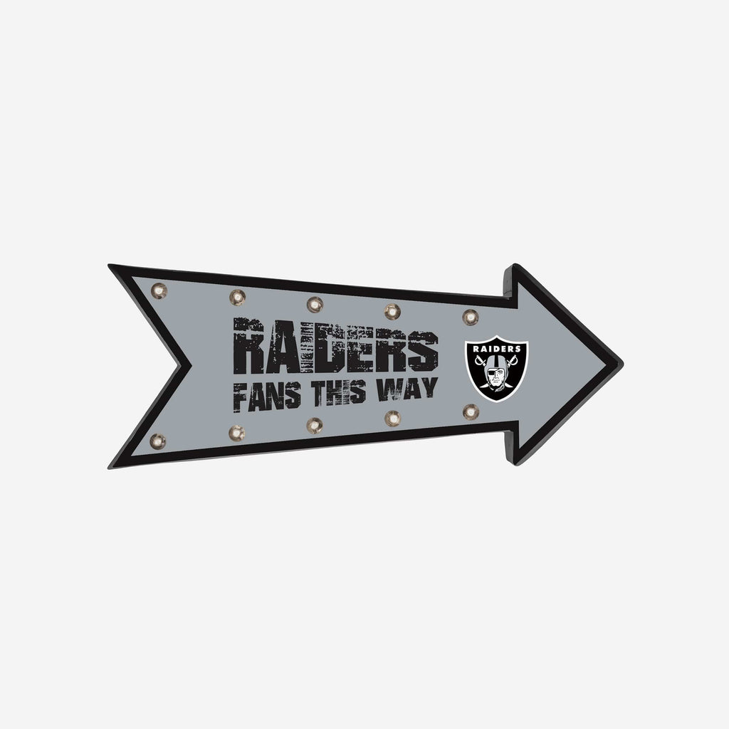 Las Vegas Raiders Arrow Marquee Sign FOCO - FOCO.com