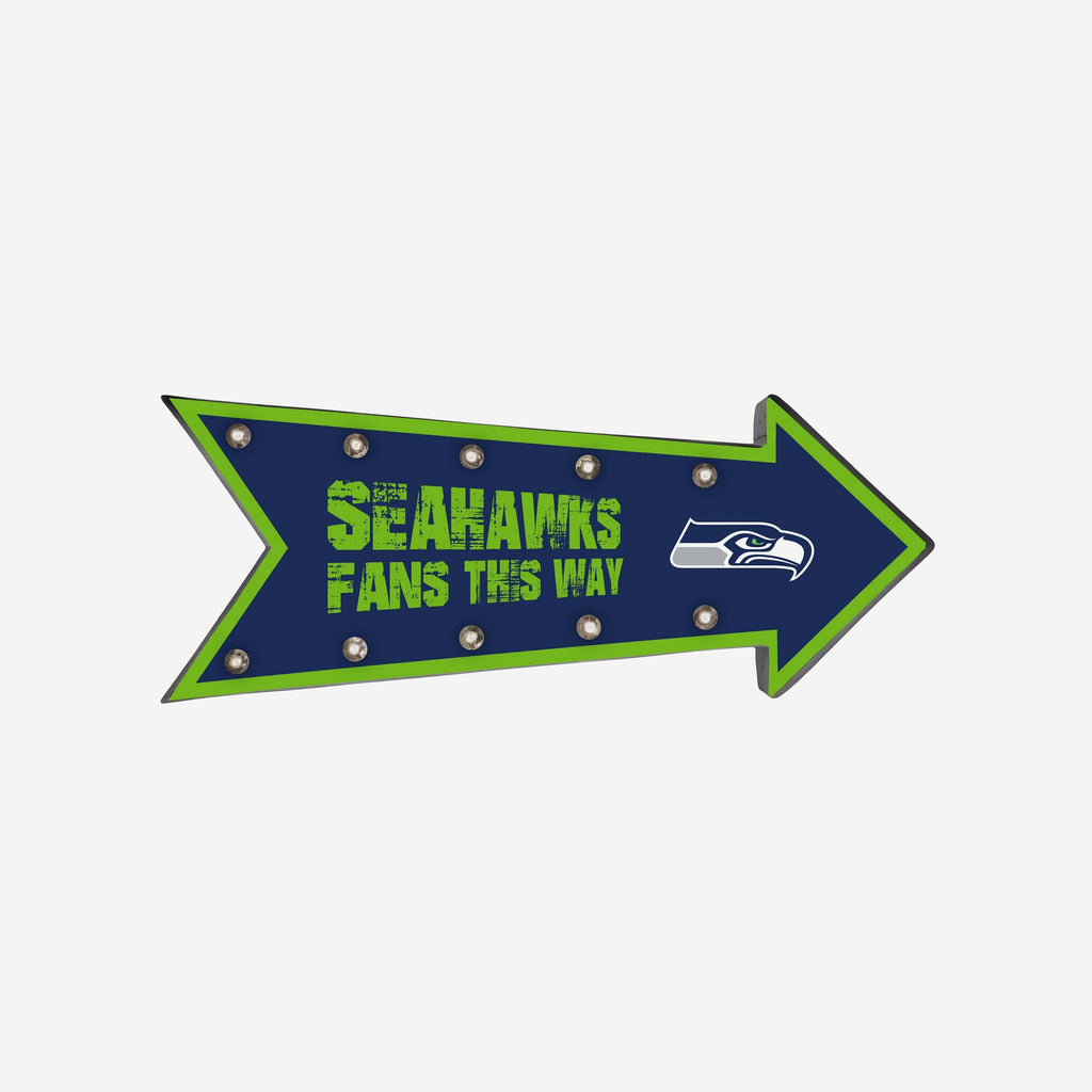 Seattle Seahawks Arrow Marquee Sign FOCO - FOCO.com