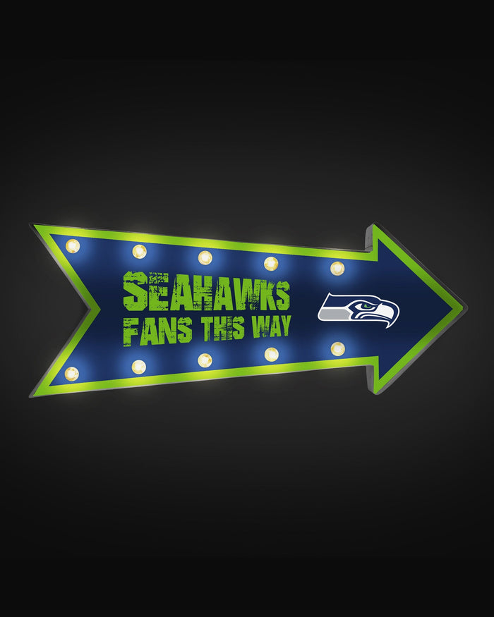 Seattle Seahawks Arrow Marquee Sign FOCO - FOCO.com