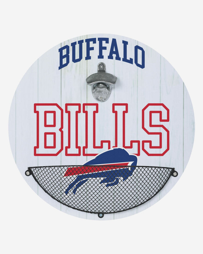 Buffalo Bills Bottle Opener Cap Catcher Wall Sign FOCO - FOCO.com