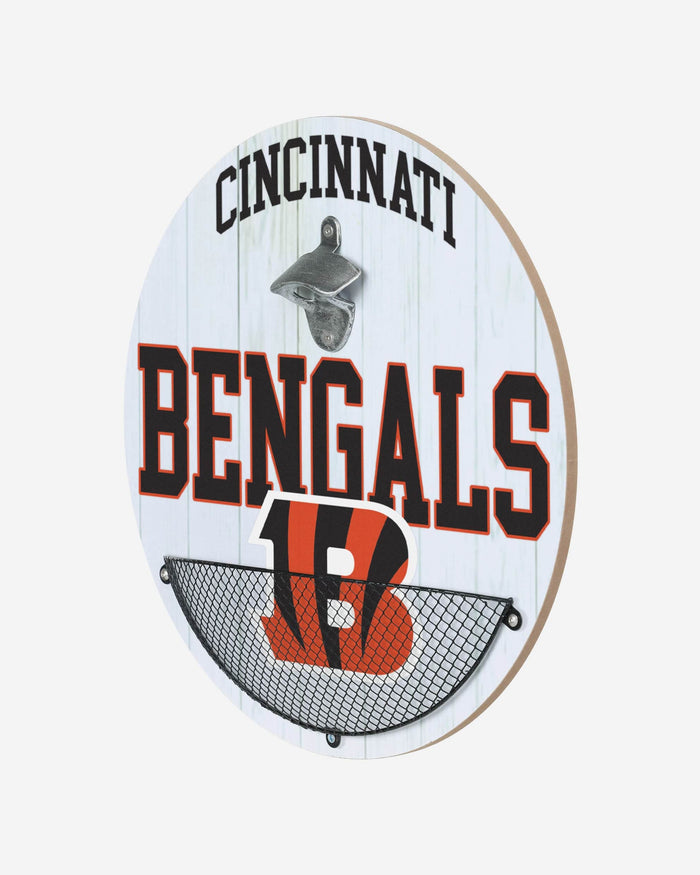 Cincinnati Bengals Bottle Opener Cap Catcher Wall Sign FOCO - FOCO.com