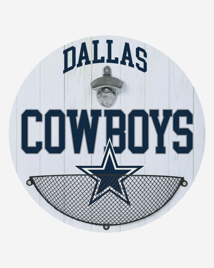 Dallas Cowboys Bottle Opener Cap Catcher Wall Sign FOCO - FOCO.com