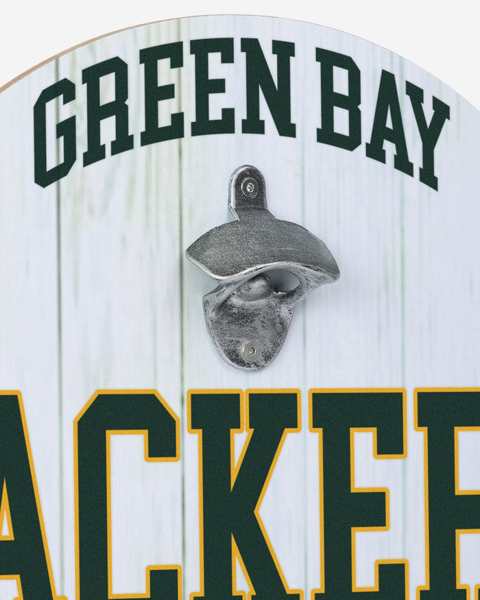 Green Bay Packers Bottle Opener Cap Catcher Wall Sign FOCO - FOCO.com