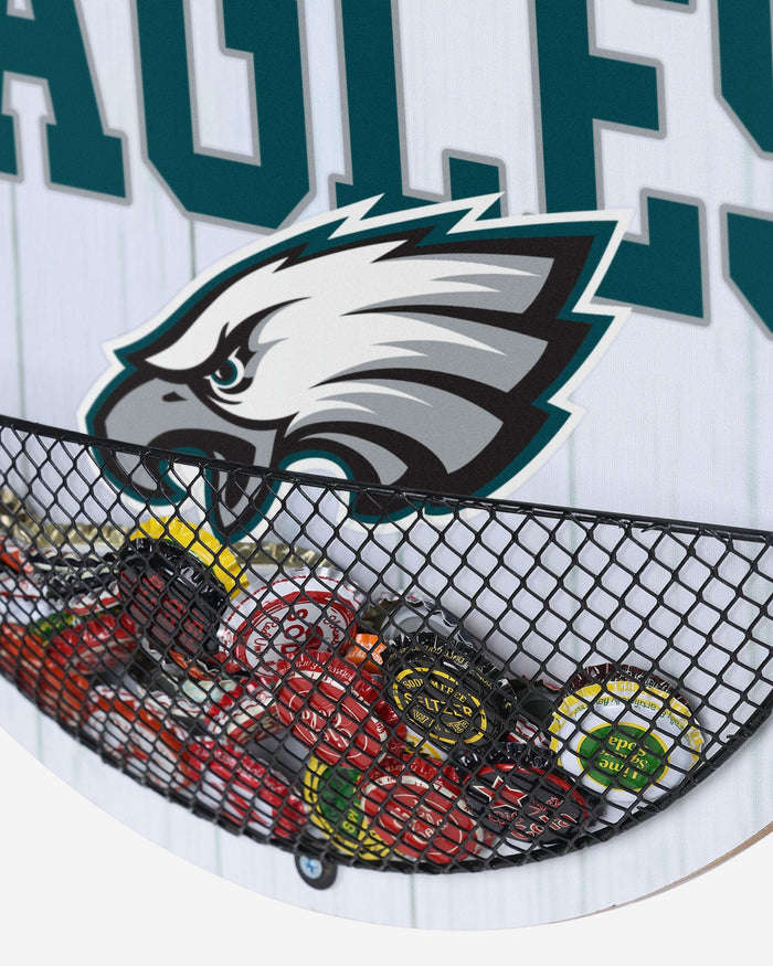 Philadelphia Eagles Bottle Opener Cap Catcher Wall Sign FOCO - FOCO.com