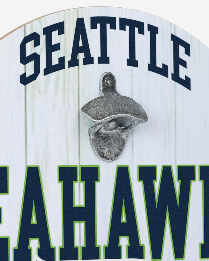 Seattle Seahawks Bottle Opener Cap Catcher Wall Sign FOCO - FOCO.com