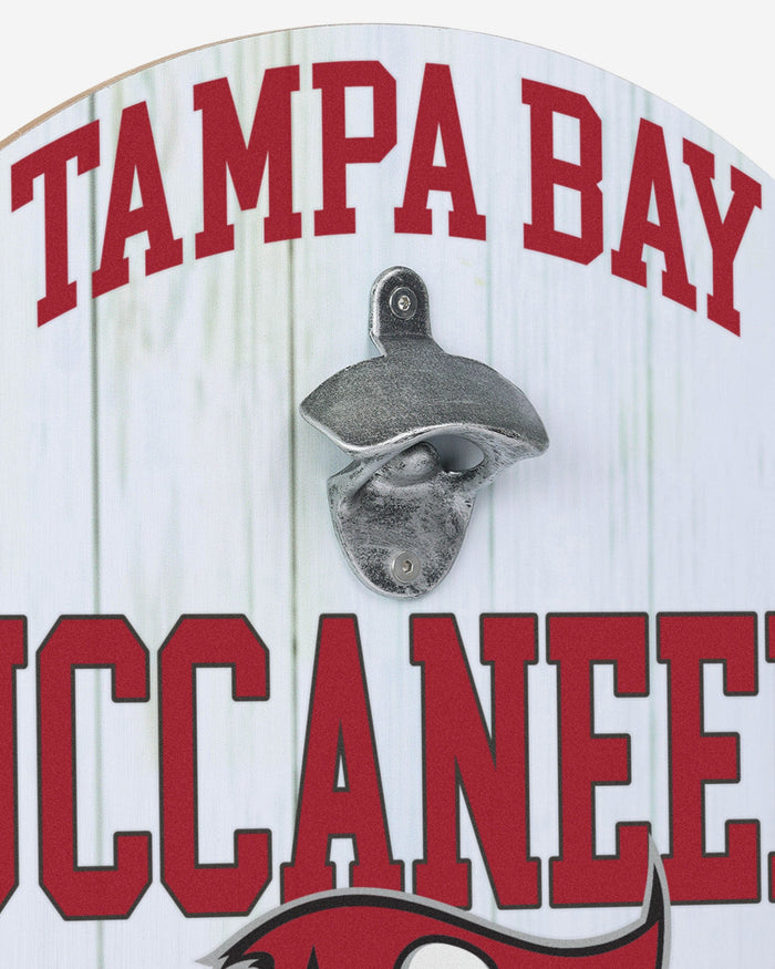 Tampa Bay Buccaneers Bottle Opener Cap Catcher Wall Sign FOCO - FOCO.com