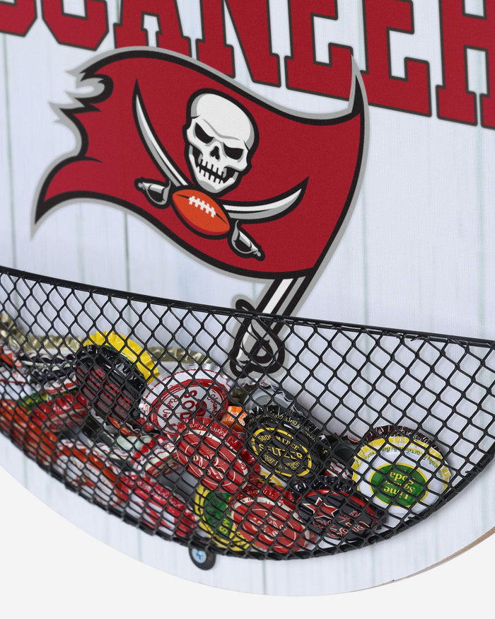 Tampa Bay Buccaneers Bottle Opener Cap Catcher Wall Sign FOCO - FOCO.com