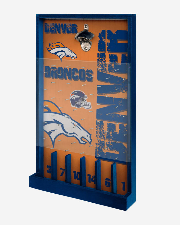 Denver Broncos Bottle Opener Sign Game FOCO - FOCO.com