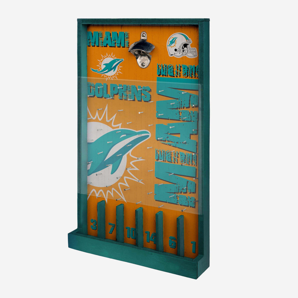 Miami Dolphins Bottle Opener Sign Game FOCO - FOCO.com