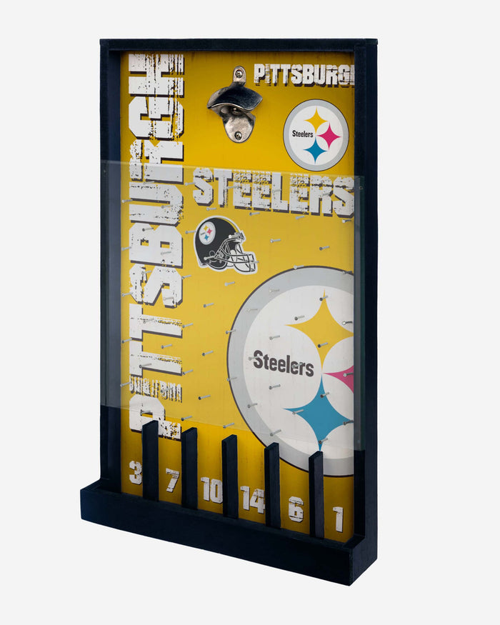 Pittsburgh Steelers Bottle Opener Sign Game FOCO - FOCO.com