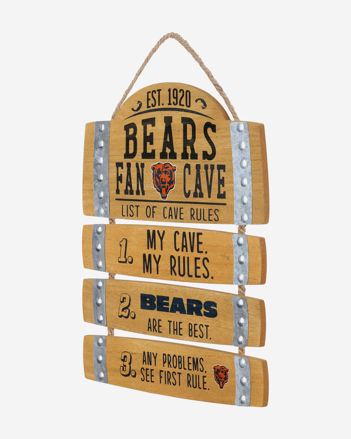 Chicago Bears Barrel Slat Mancave Sign FOCO - FOCO.com