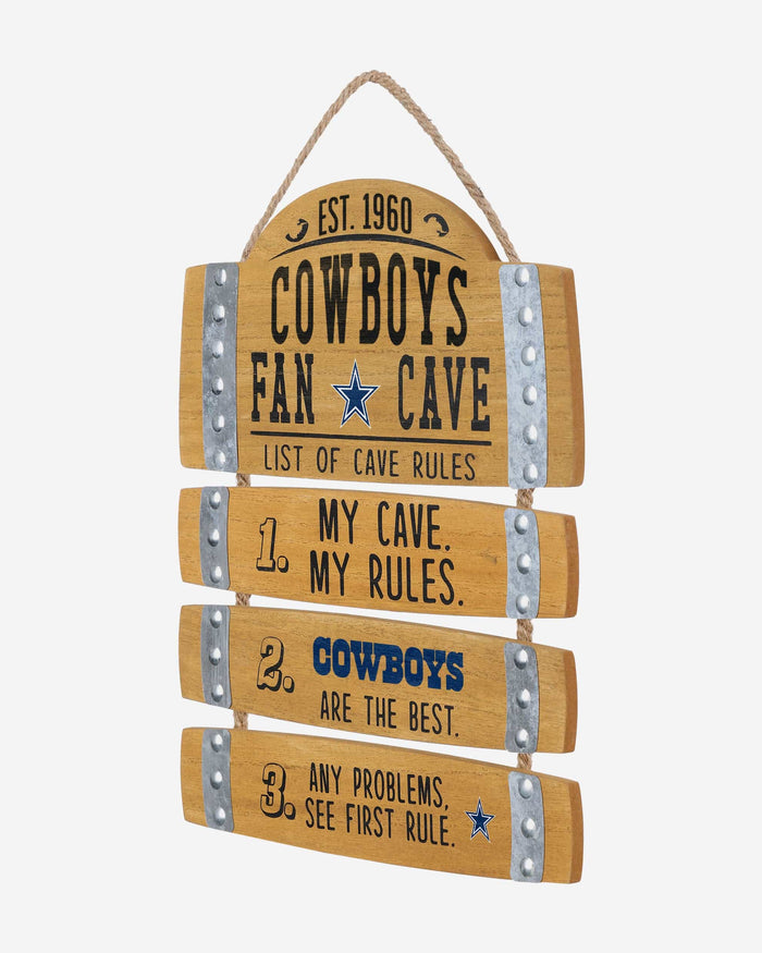 Dallas Cowboys Barrel Slat Mancave Sign FOCO - FOCO.com