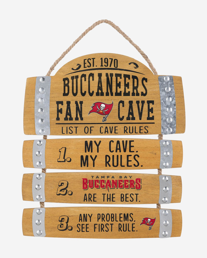 Tampa Bay Buccaneers Barrel Slat Mancave Sign FOCO - FOCO.com