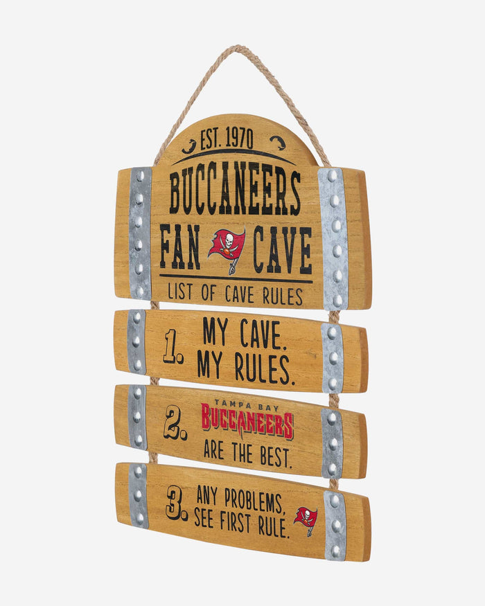 Tampa Bay Buccaneers Barrel Slat Mancave Sign FOCO - FOCO.com