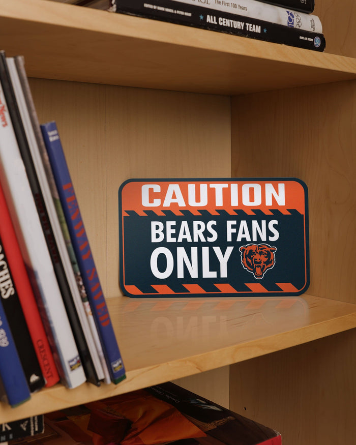 Chicago Bears Caution Sign FOCO - FOCO.com