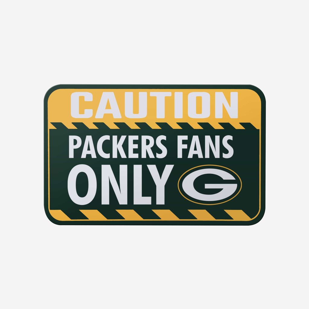 Green Bay Packers Caution Sign FOCO - FOCO.com