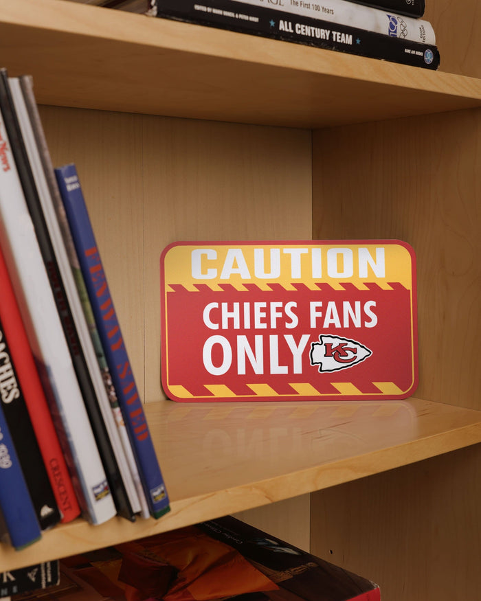 Kansas City Chiefs Caution Sign FOCO - FOCO.com