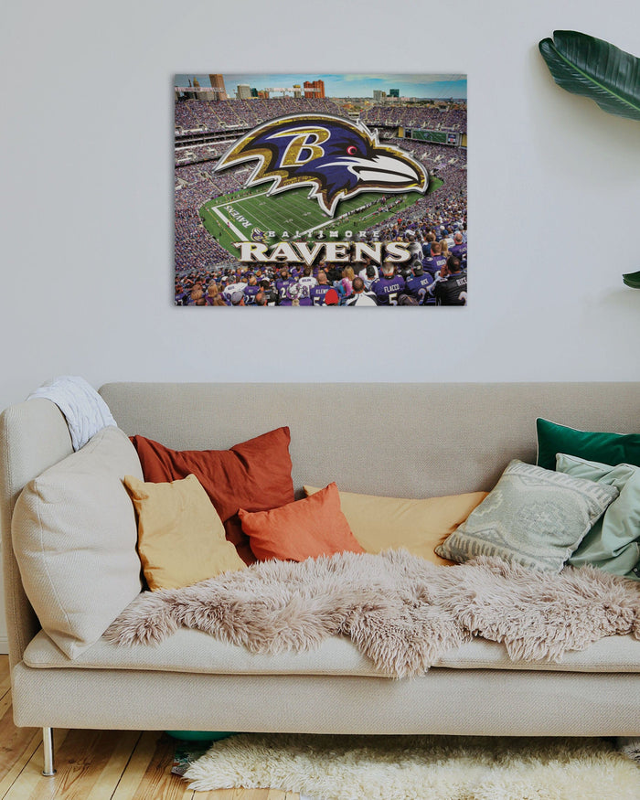 Baltimore Ravens Canvas Wall Sign FOCO - FOCO.com